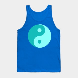 Yin Yang in shades of blue Tank Top